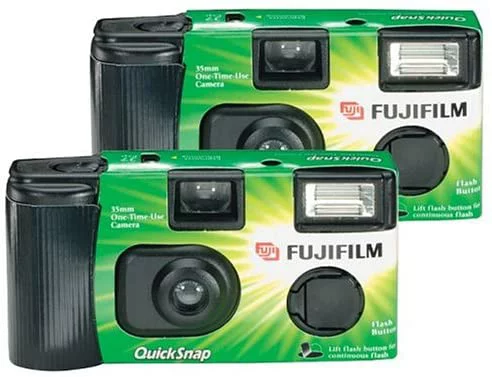 QuickSnap Flash 400 Single-Use Disposable Cameras with Flash (2 Pack)