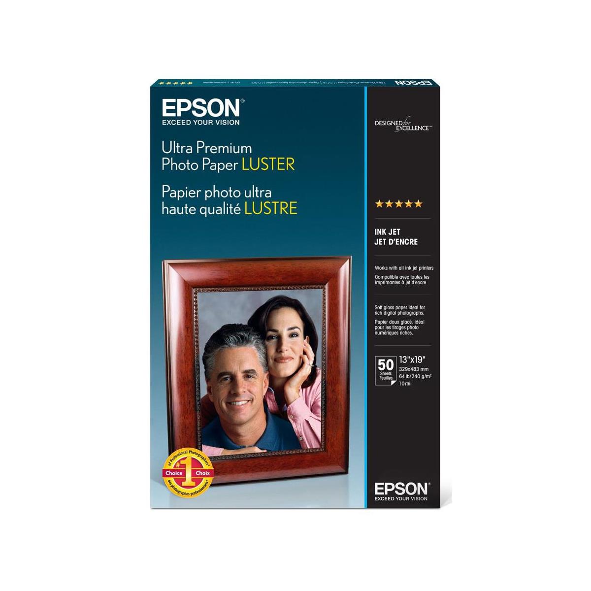 Epson 13x19  Ultra Premium Luster 50sh Photo Paper (S041407)
