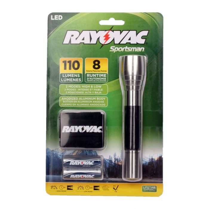 Rayovac Sportsman LED Flashlight  (2AA, 110 Lumens)
