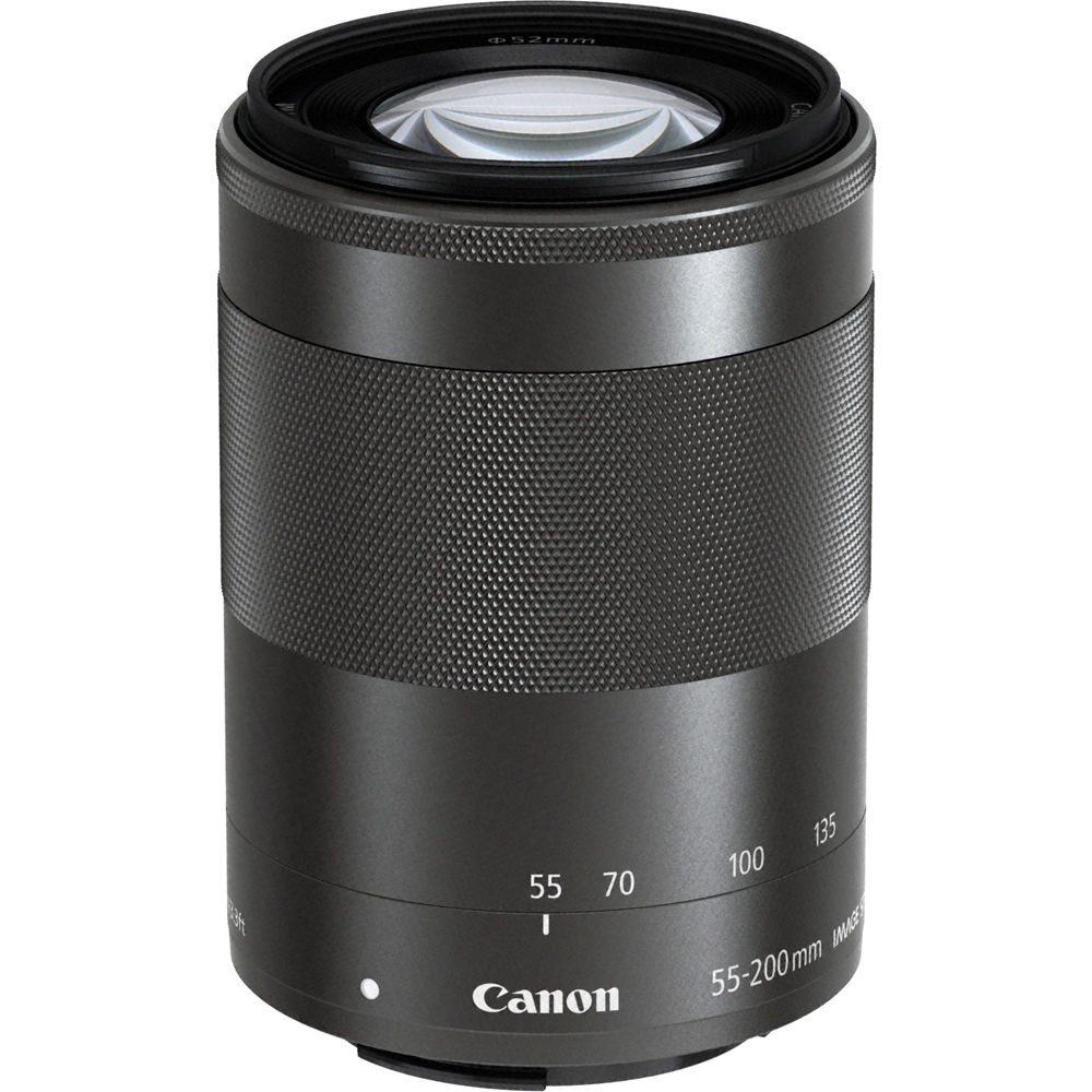 Canon 55-200mm EFM f4.5-6.3 IS STM  Lens - Black