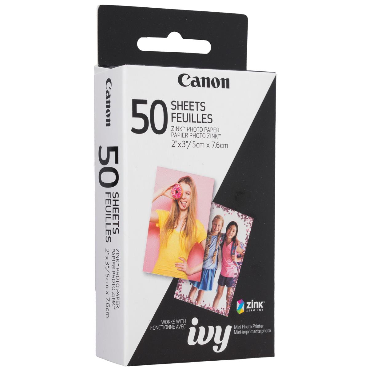 Canon 2 x 3" ZINK Photo Paper Pack  (50 Sheets)