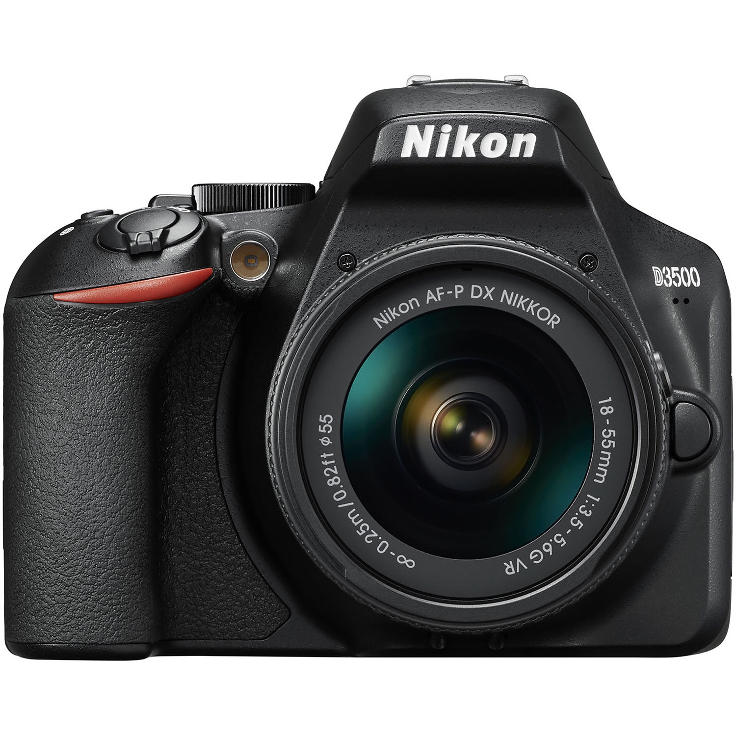 Nikon D3500 DSLR w/ AF-P 18-55mm VR Lens (Black)