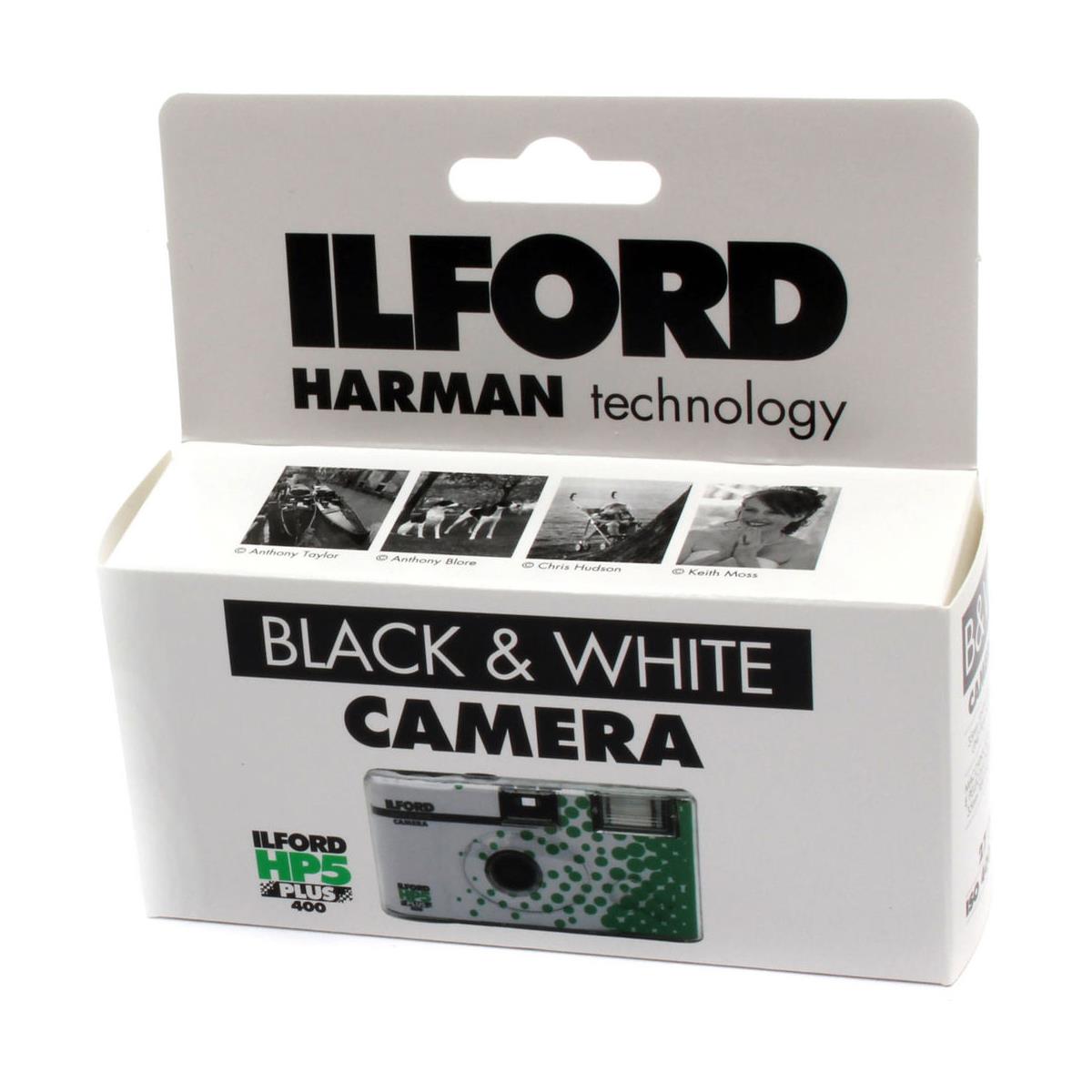 Ilford 1174168 HP5 Plus Single Use  Camera with Flash 27 Exposures (Black and White Film)