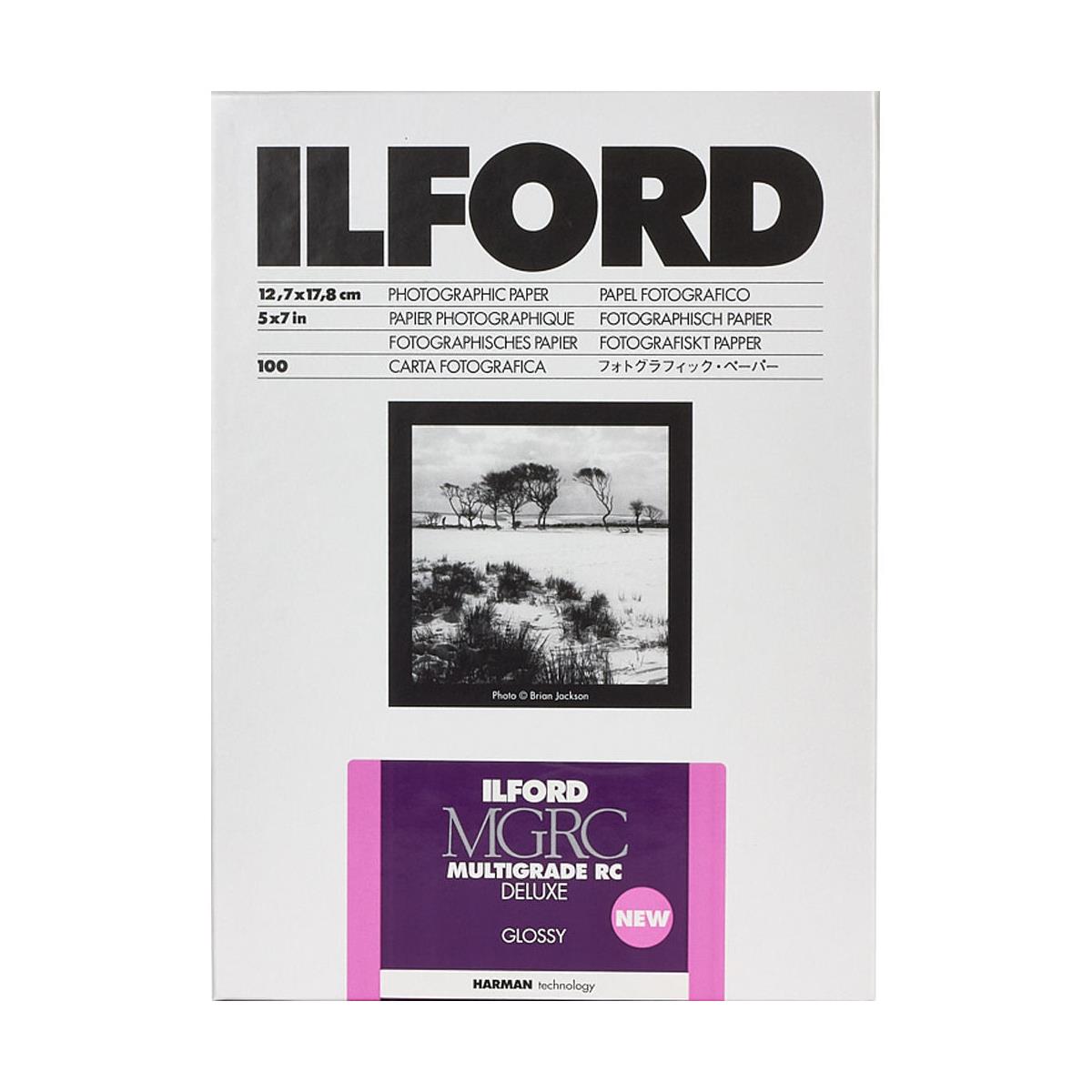 Ilford 1179848 5x7 RC Deluxe Glossy Paper 100shts