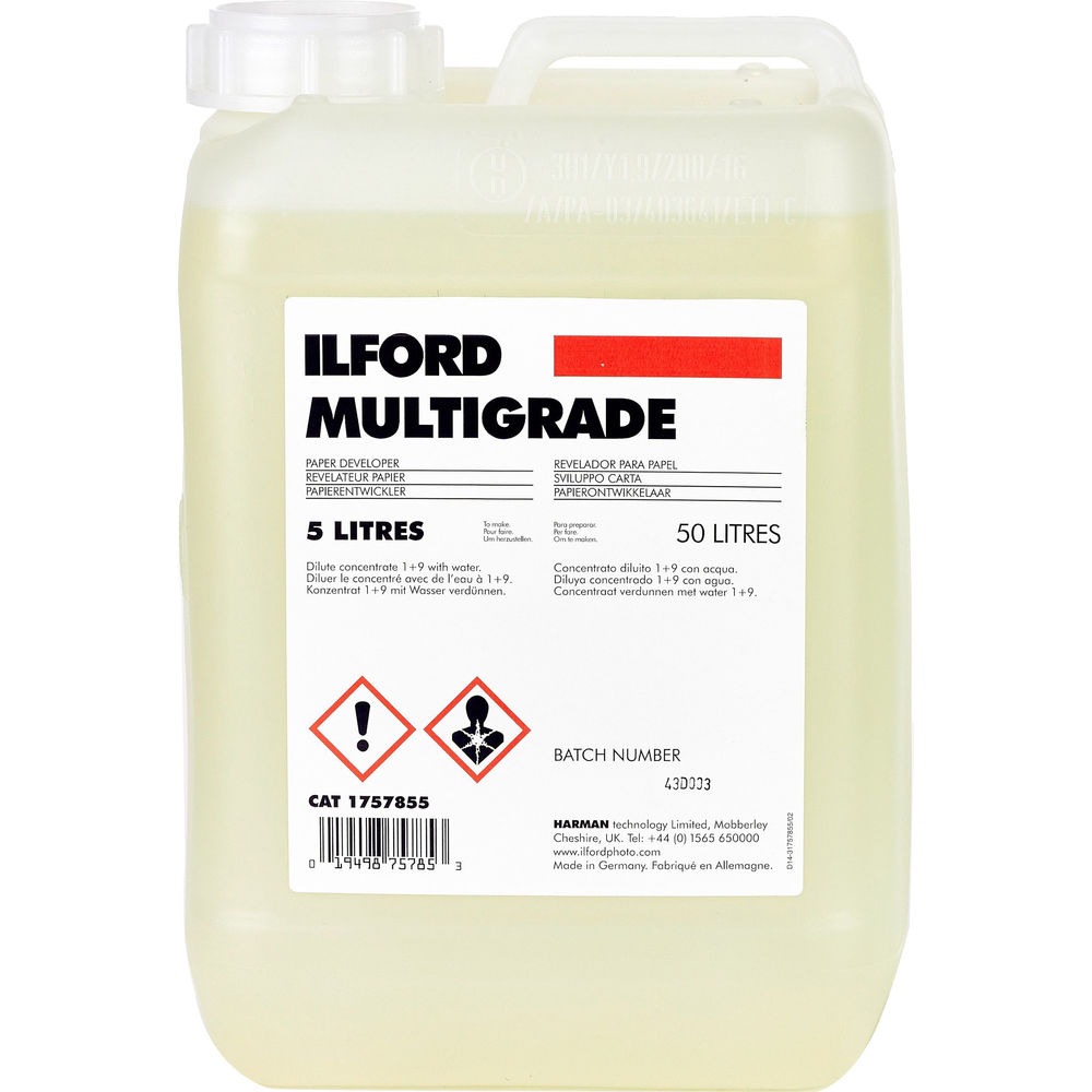 Ilford Multigrade Developer (Liquid) for Black & White Paper - 5 Liters