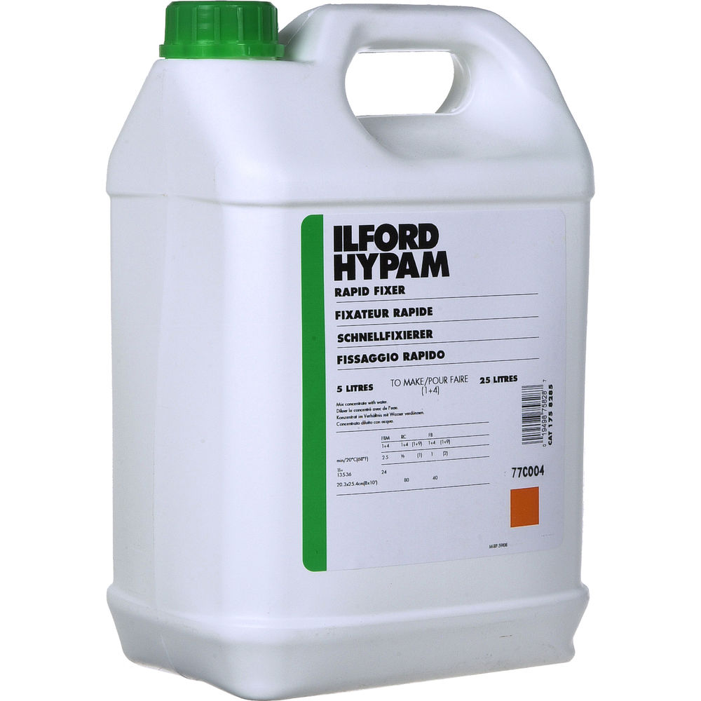 Ilford Hypam, Non-Hardening Rapid Fixer for Film & Paper, 5 Liter Container