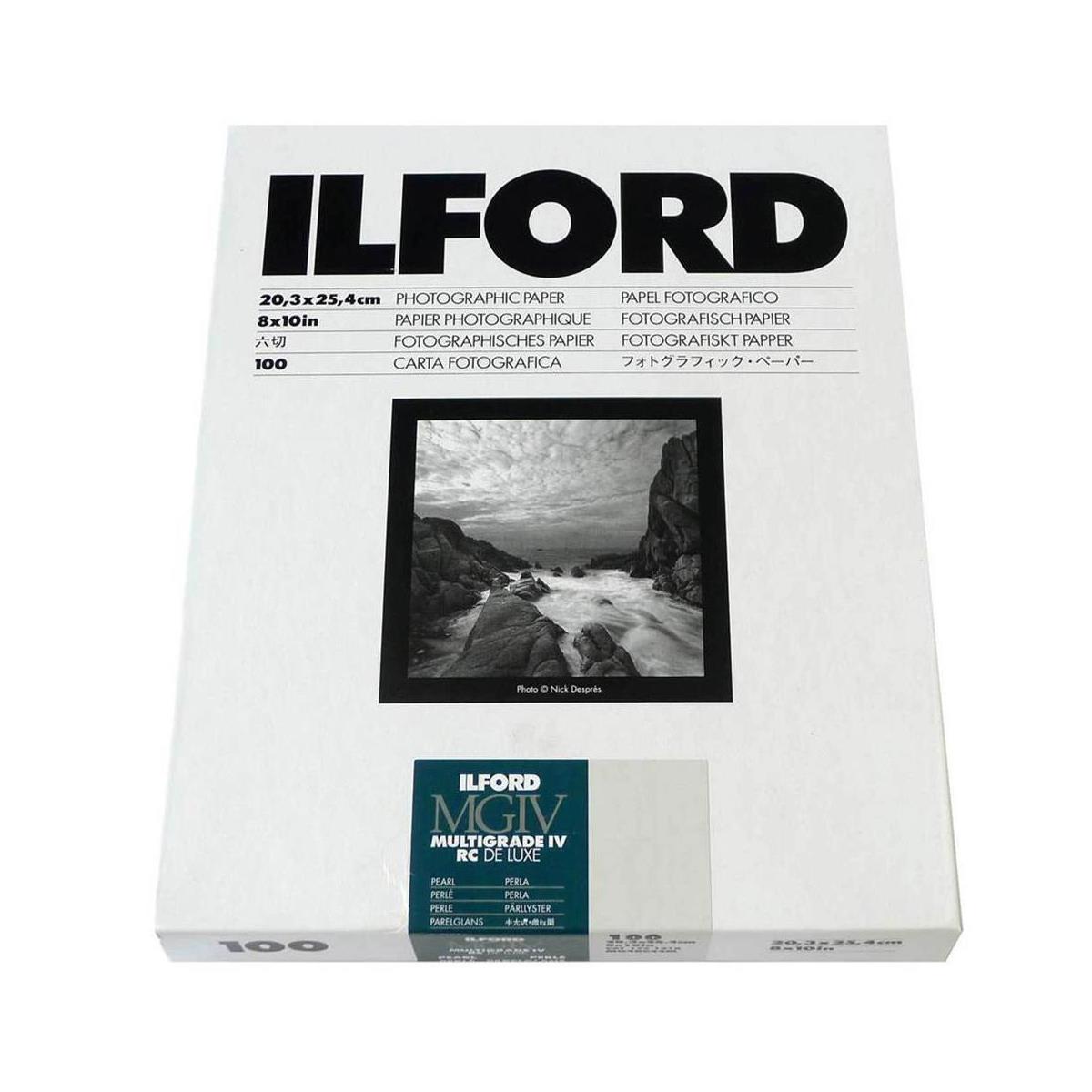 Ilford 1771318 8X10 RC Pearl Paper 100   Sheet