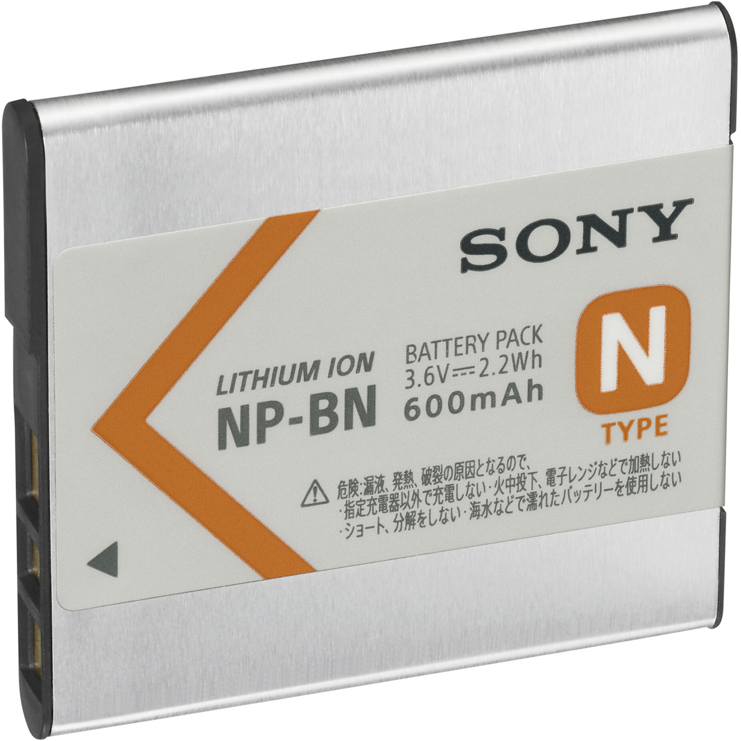 Sony NP-BN N-Series Rechargeable Battery Pack for Select Cameras (3.6V, 600mAh, 2.2Wh)