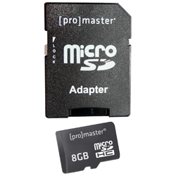Promaster 8GB 155x Micro SDHC Memory Card