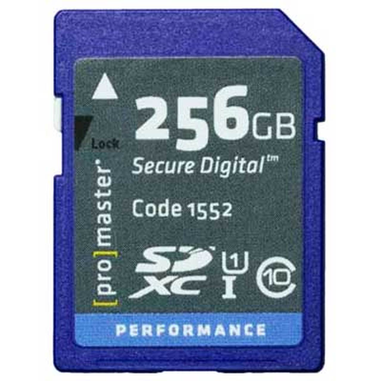 Promaster 1552  256GB  SDXC Performance Class 10 - Secure Digital Memory Card 1552