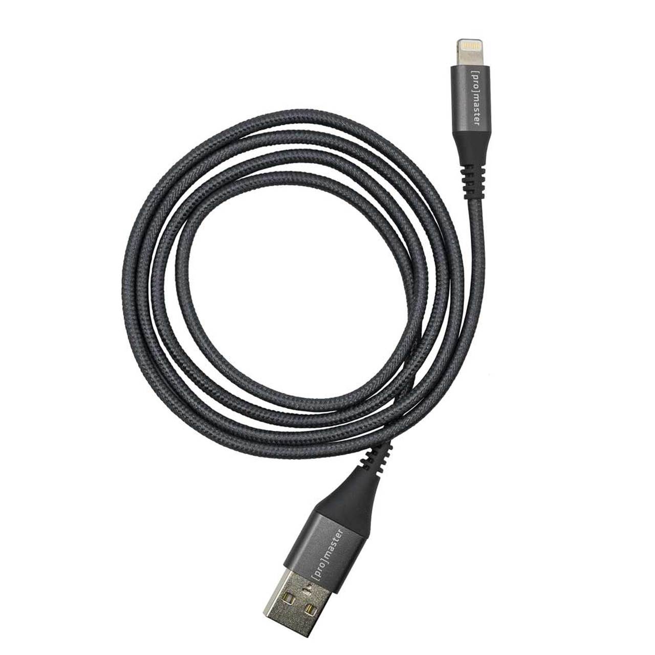 Promaster Lightning to USB A Cable  1 m - grey
