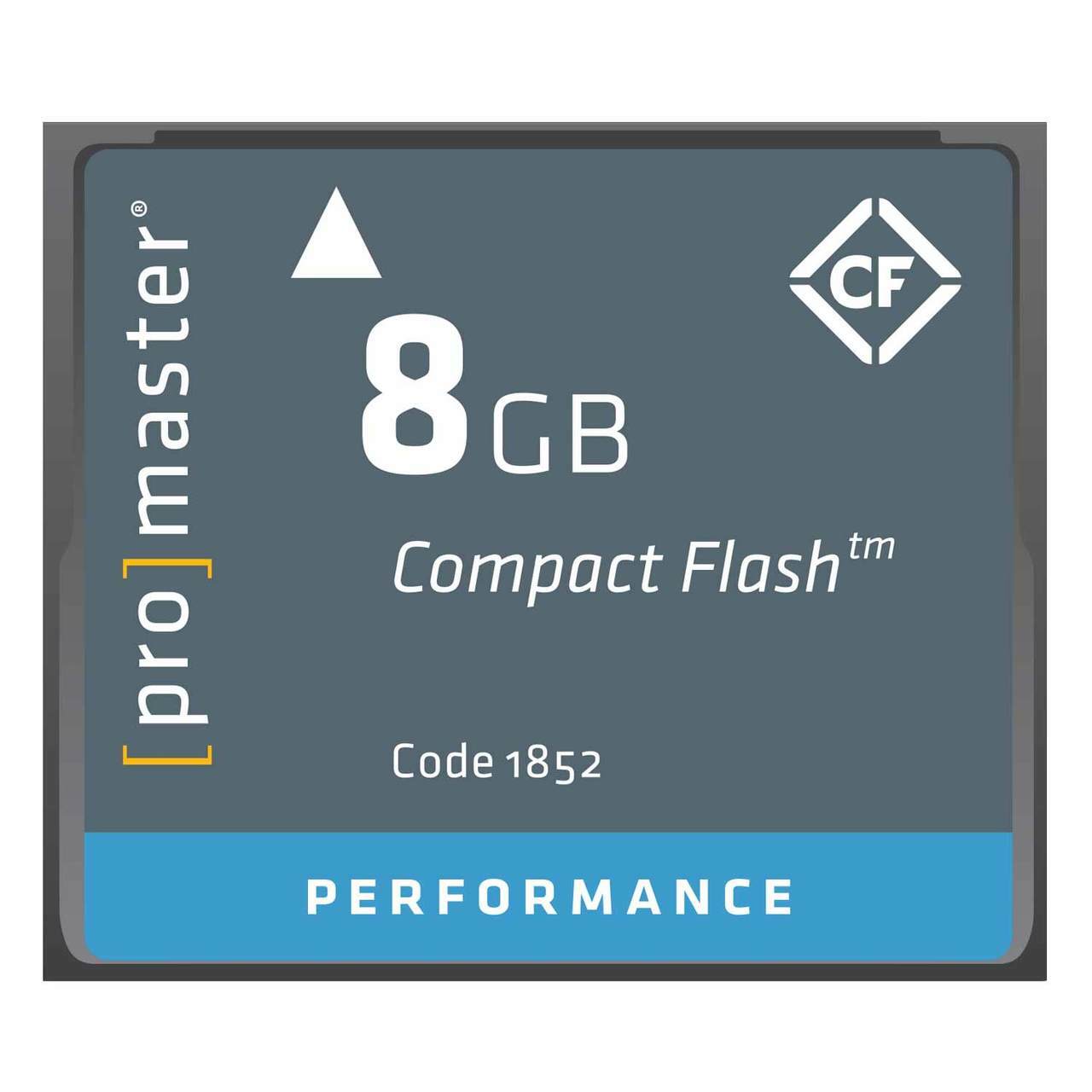 Promaster 1852 8GB 500x CompactFlash  Card