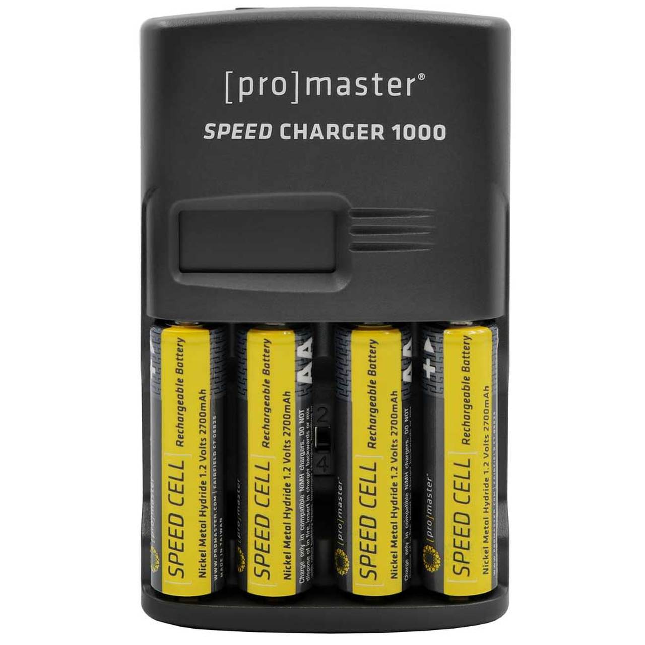 Promaster 1980 Speed Charger 1000 AANiMH Kit with 4 Batteries