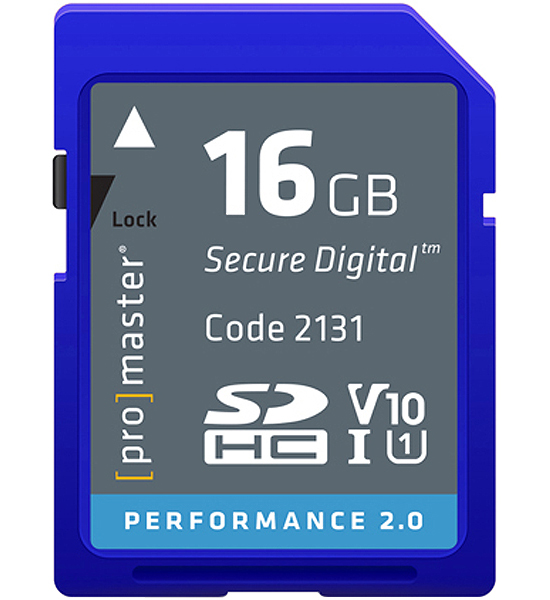 Promaster Performance 2.0 SDHC 16GB V10