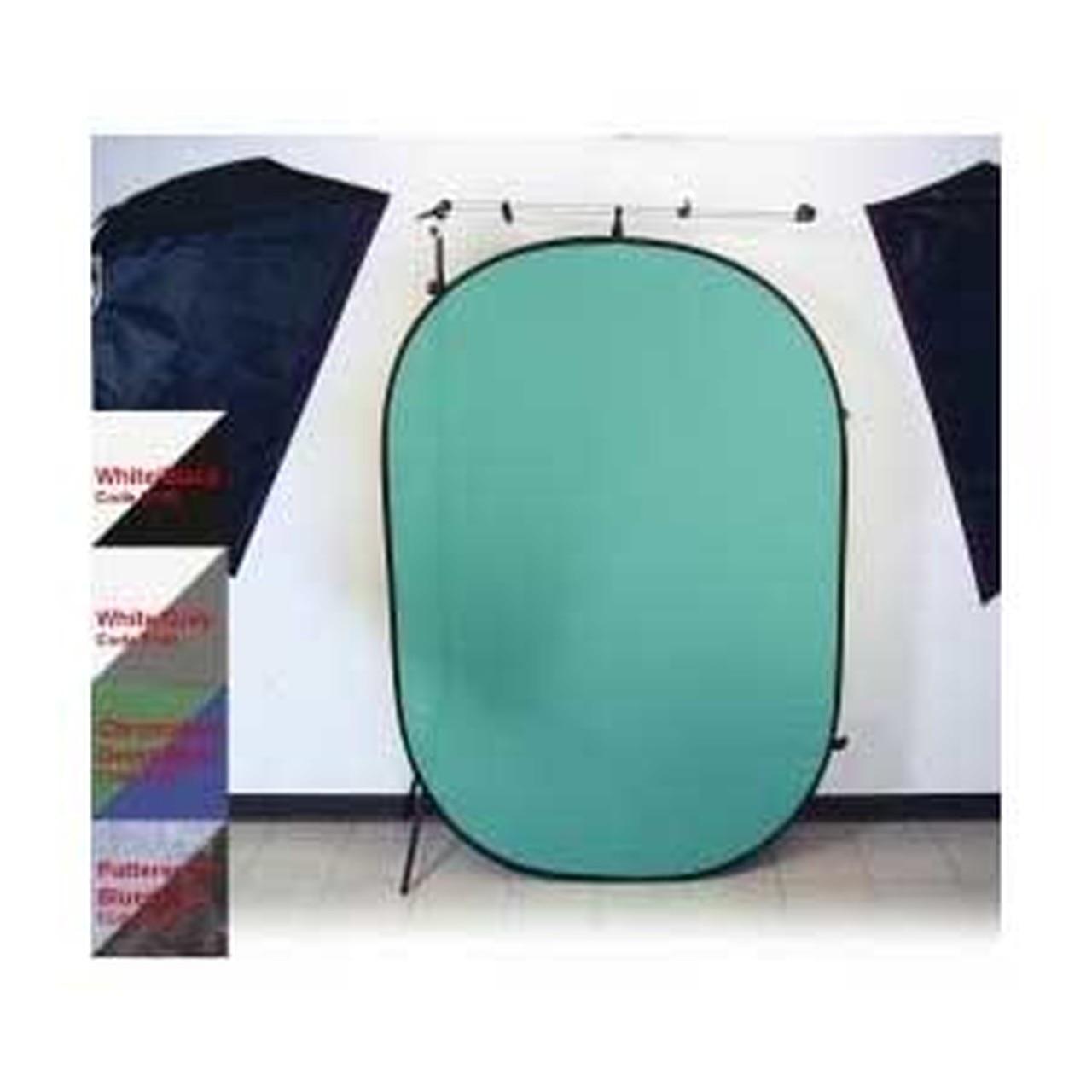 Promaster 2153 6'x7' Pop Up 2 Sided  Background - Green/Blue