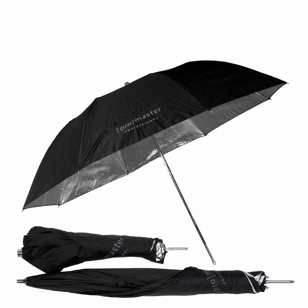 Promaster 3375 36" Compact Black/Silver Professional Series Umbrella