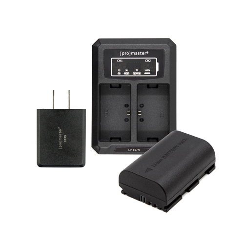 Promaster 3396 Battery & Charger Kit for Canon LP-E6NH