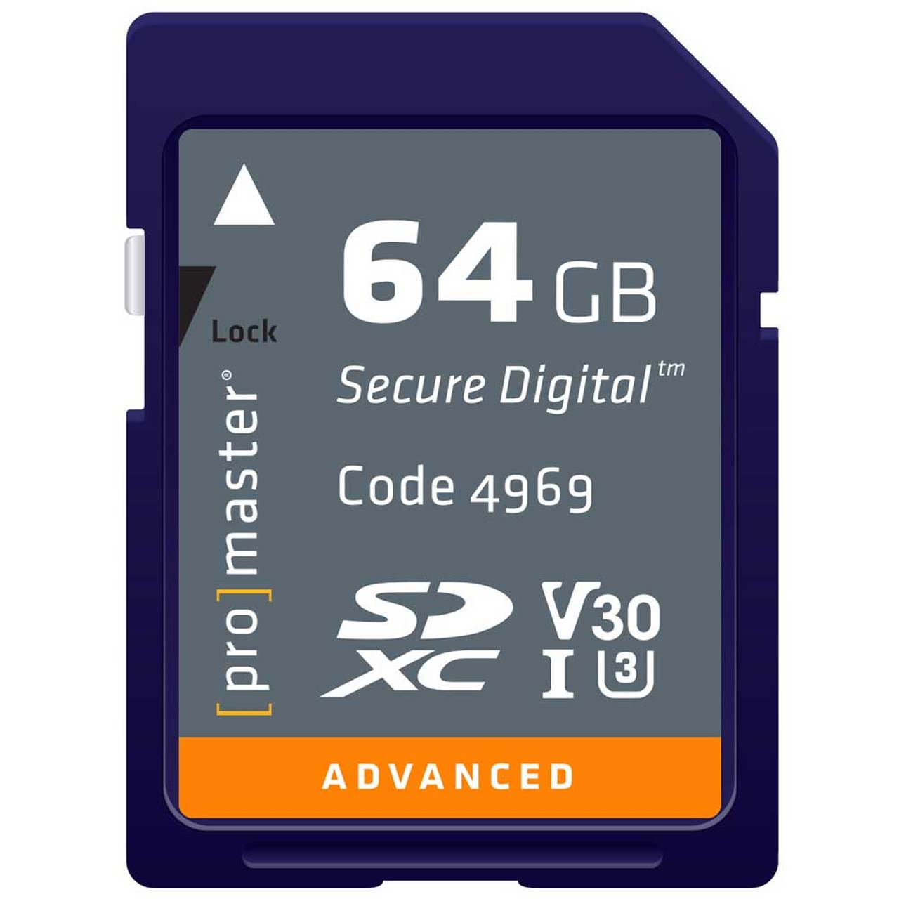 Promaster 4969 64GB SDXC 633X Advanced Memory Card