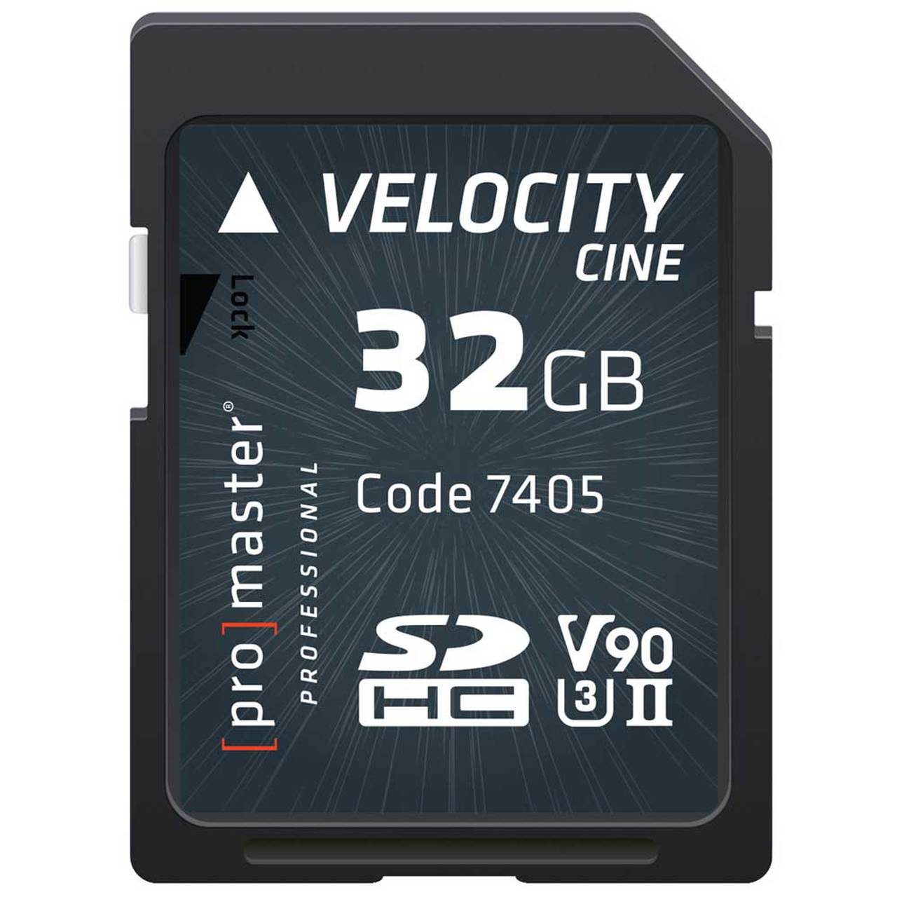 Promaster 7405  32GB SDHC 2000X Velocity Cine V90 Memory Card