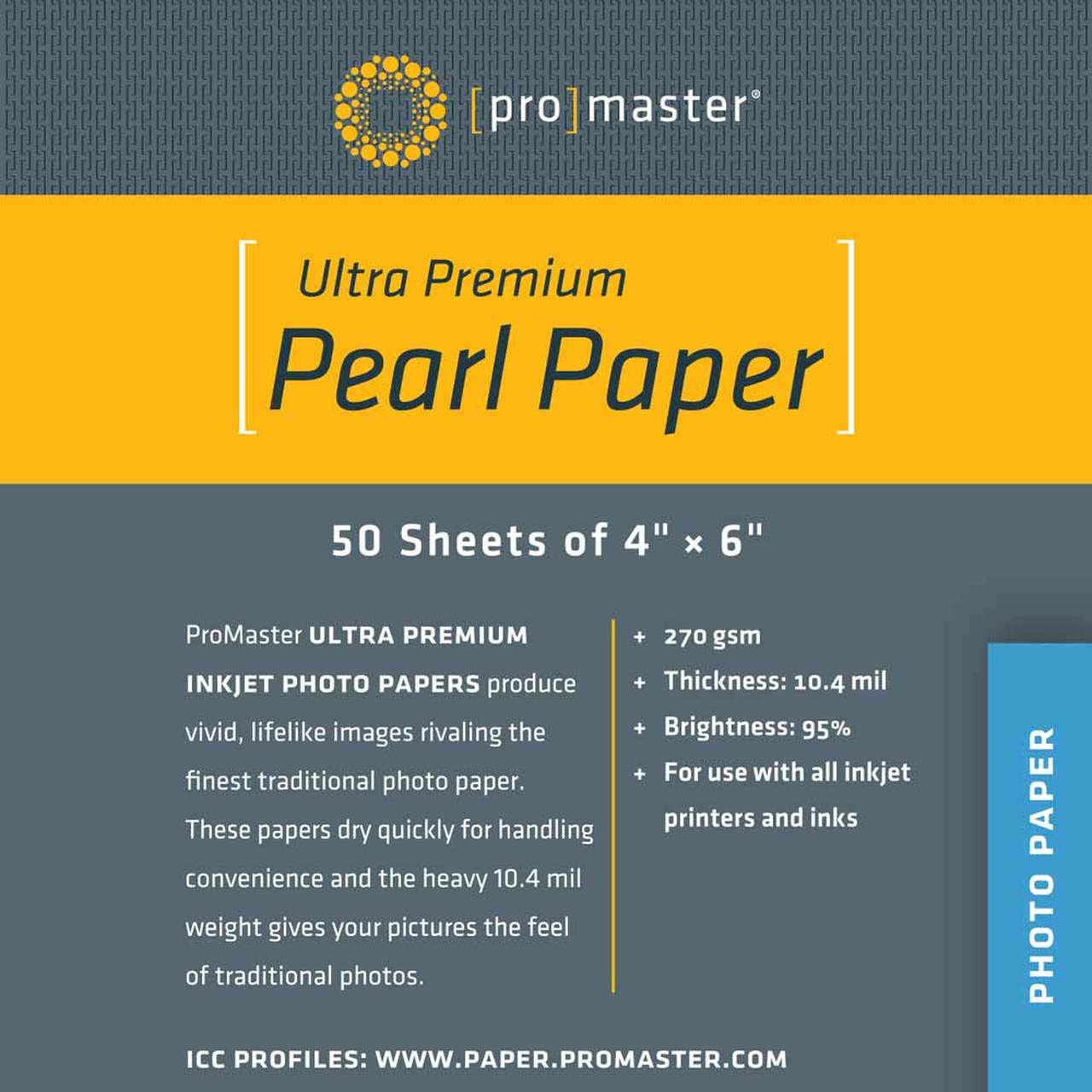 Promaster 8628 4x6 50SH Ultra Prem Pearl