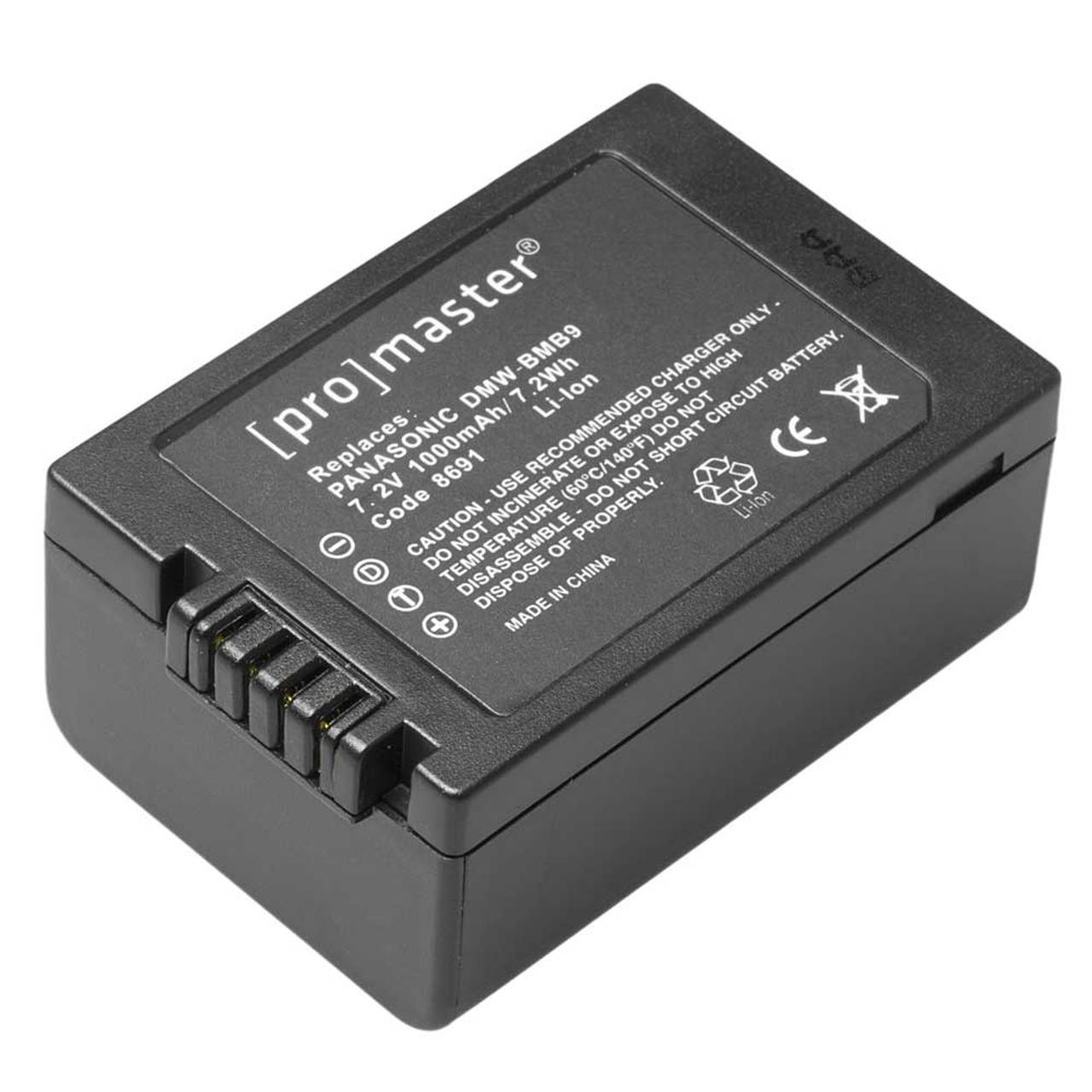 Promaster 8691 DMW-BMB9 Battery for  Panasonic FZ100 and FZ40