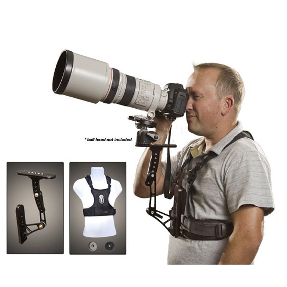 Cotton Carrier Steady Shot with Camera Harness (Black)