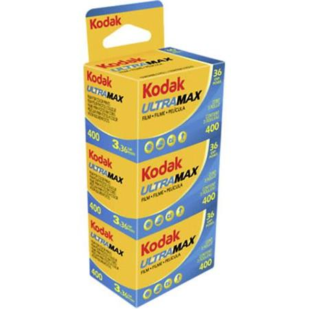 Kodak Ultramax 400 36exp 35MM Color Film - 3 Roll Pack 1024389