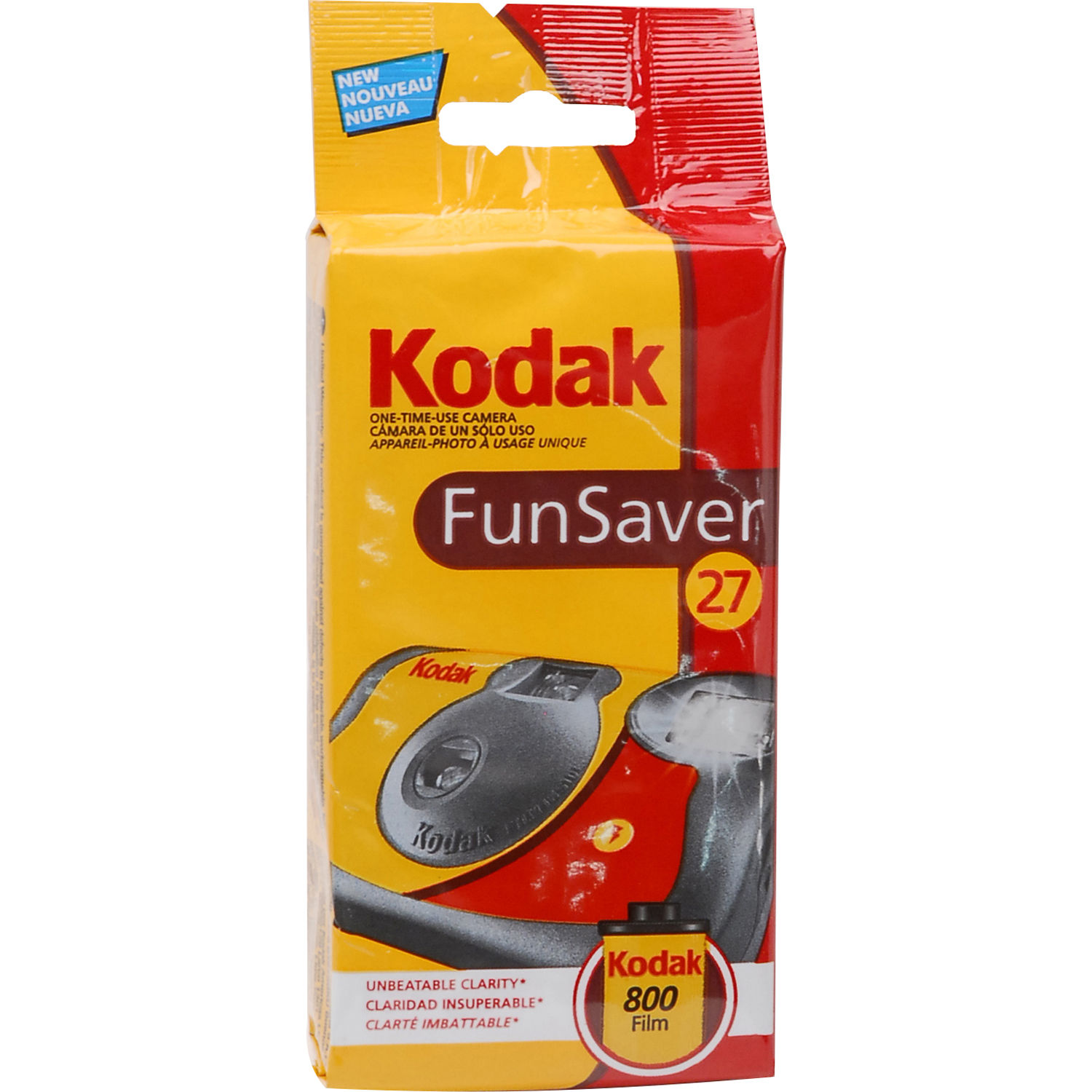 Kodak Funsaver Single Use Disposable 35mm Camera with Flash 27EXP
