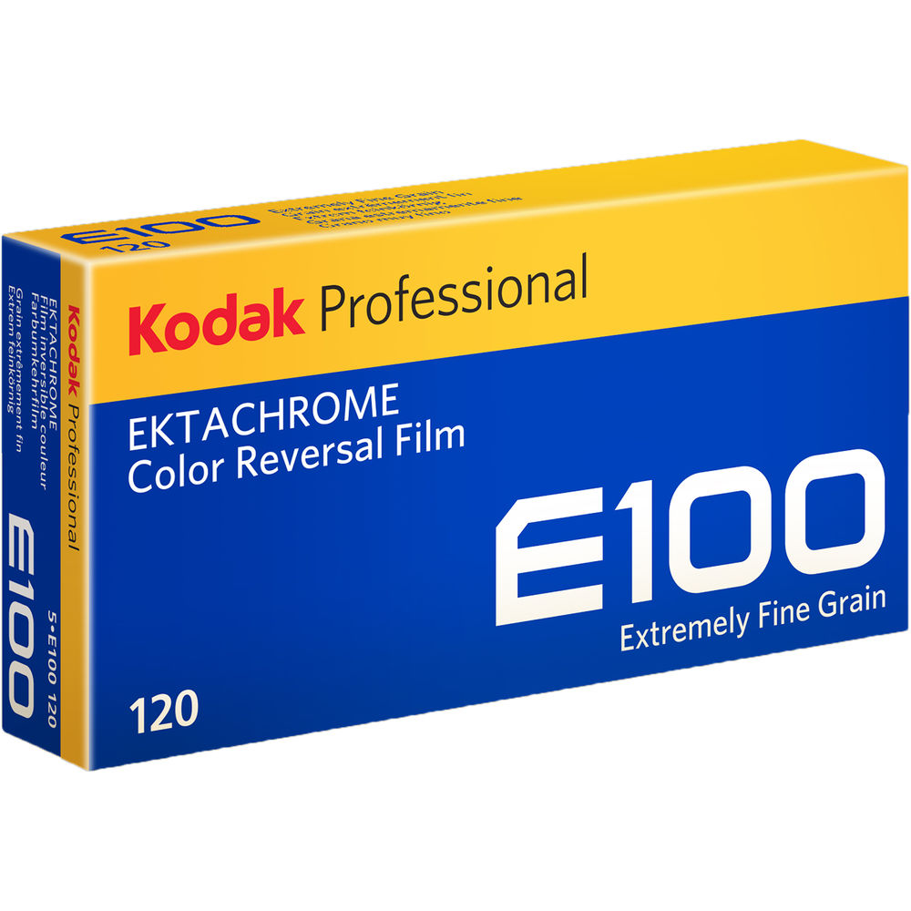 Kodak Professional Ektachrome E100 Color Transparency Slide Film (120 Roll Film, 5-Pack)