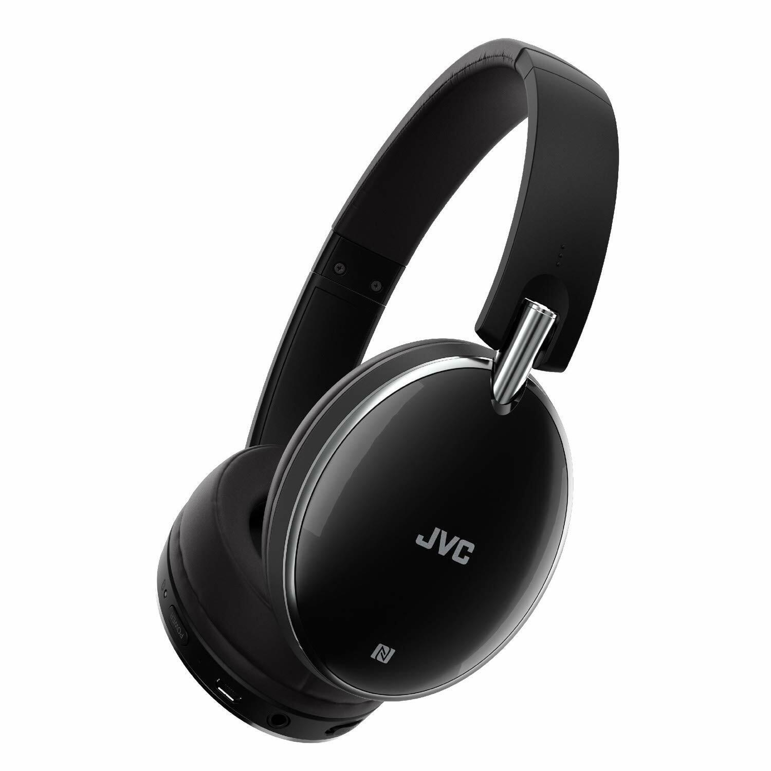 JVC HA-S90BN Noise Cancelling On-Ear Bluetooth Headphones (Black)