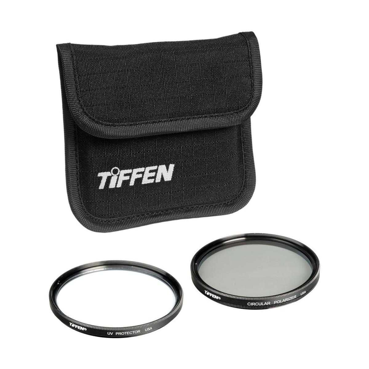 Tiffen 55mm Photo Twin Pack (UV Protection and Circular Polarizing Filter)
