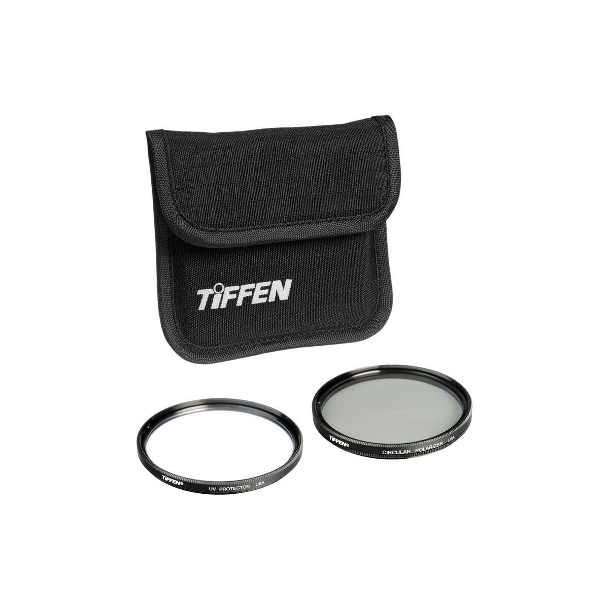 Tiffen 62mm Photo Twin Pack (UV and  Circular Polarizer Filters)