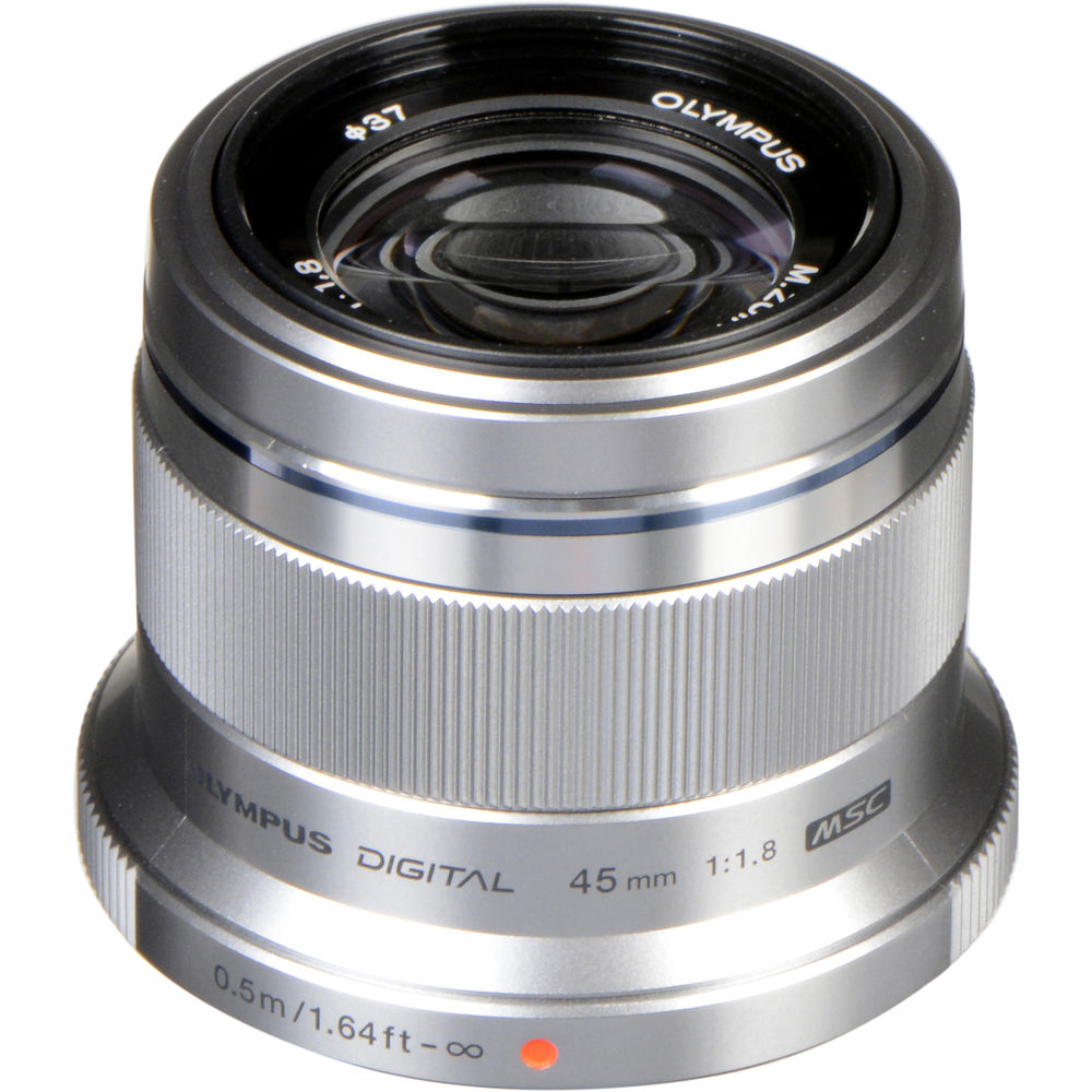 Olympus 45mm F1.8 M.Zuiko Digital Pen  Lens for Micro Four-Thirds (Silver)