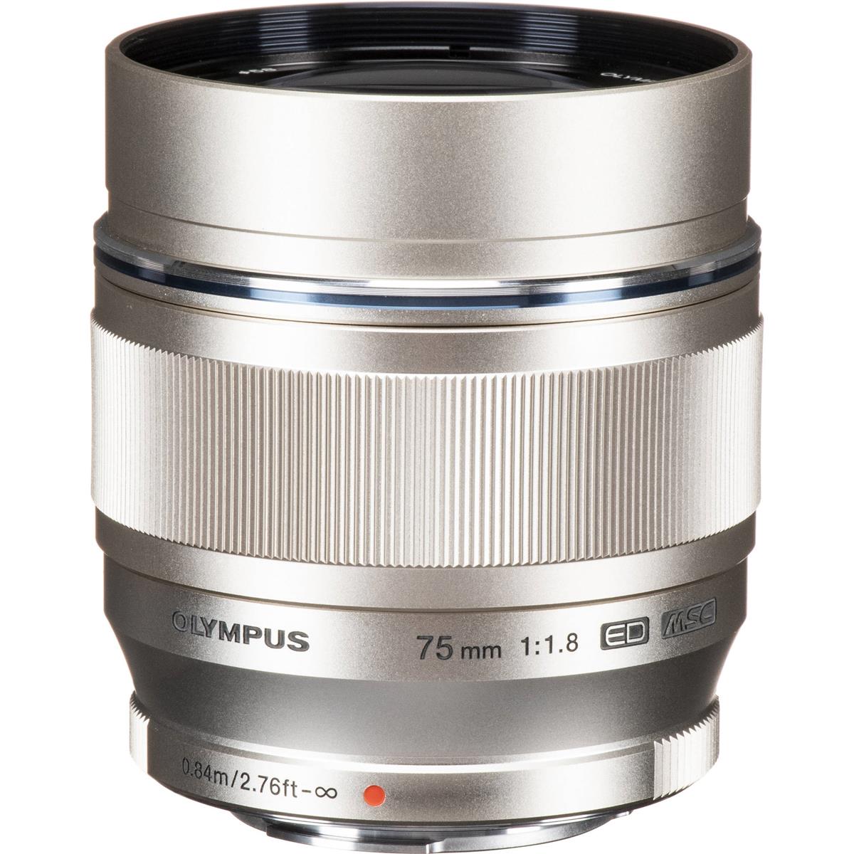 Olympus 75mm f/1.8 M.Zuiko Digital ED  Lens for Micro 4/3 (Silver)
