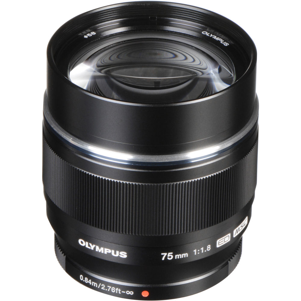 Olympus 75mm f/1.8 M.Zuiko Digital ED  Lens (Black)