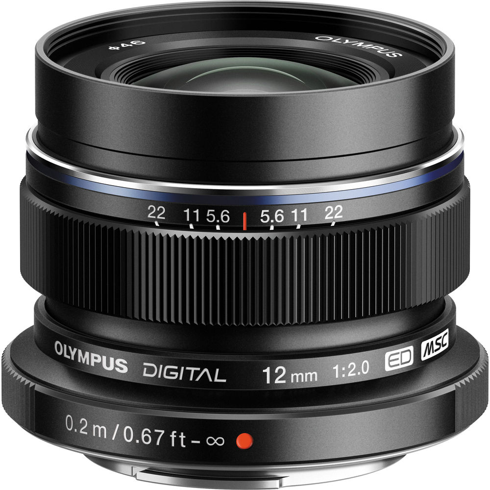 Olympus 12mm F2.0  M.ZUIKO DIGITAL ED  Lens - Black