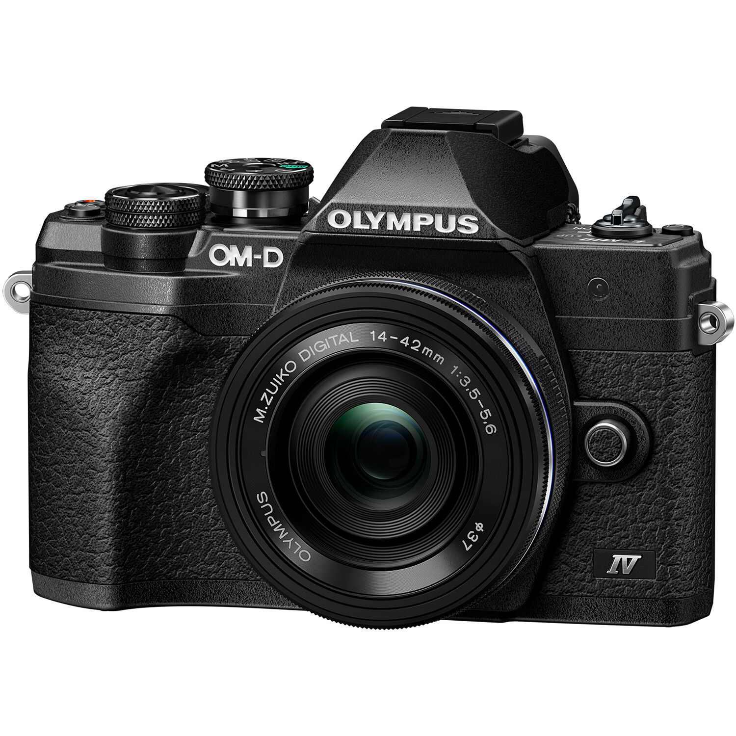Olympus OM-D E-M10 Mark IV Camera with 14-42mm EZ Lens Kit (Black)