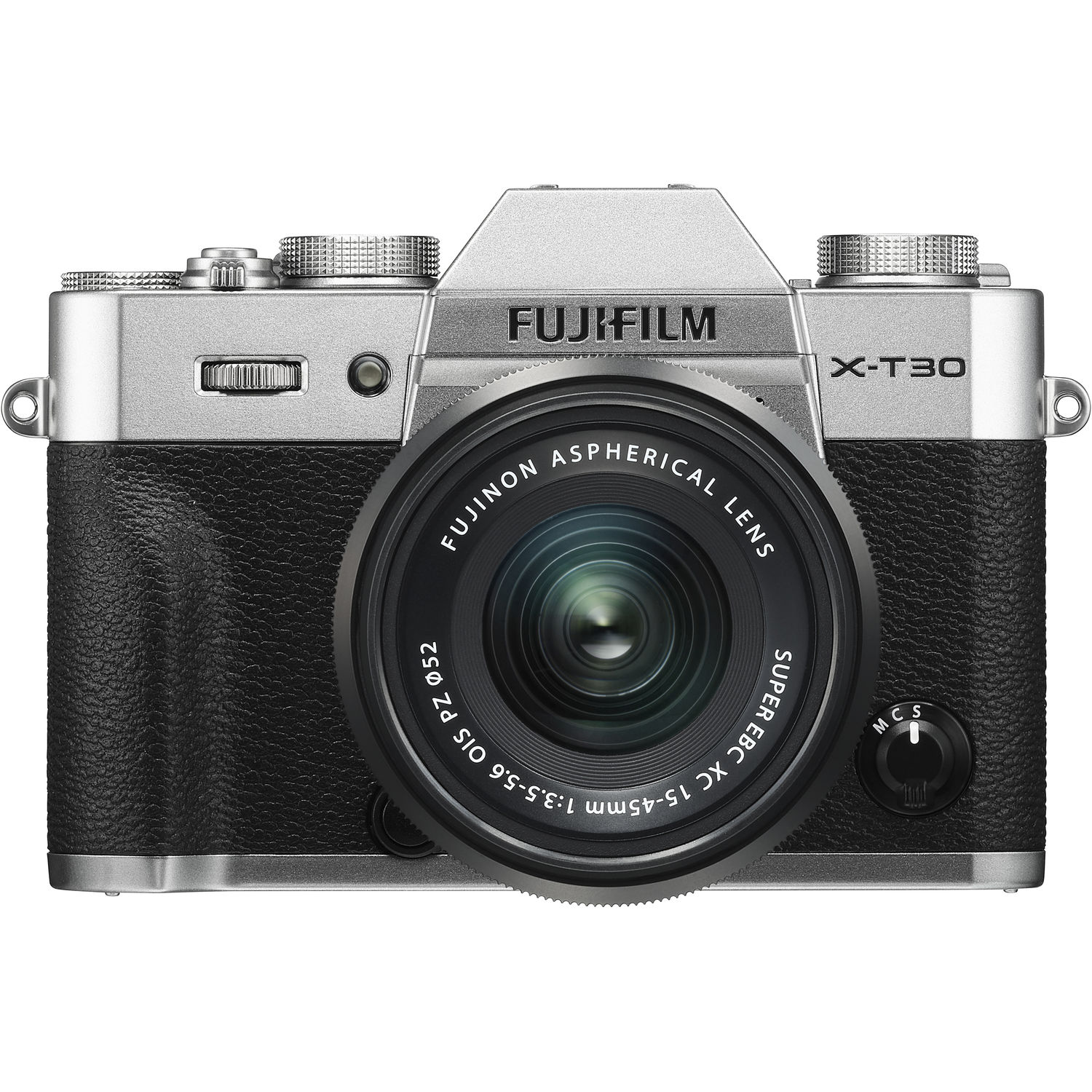 Fujifilm X-T30 Mirrorless Digital Camera with 15-45mm F3.5-5.6 OIS PZ Lens (Silver)