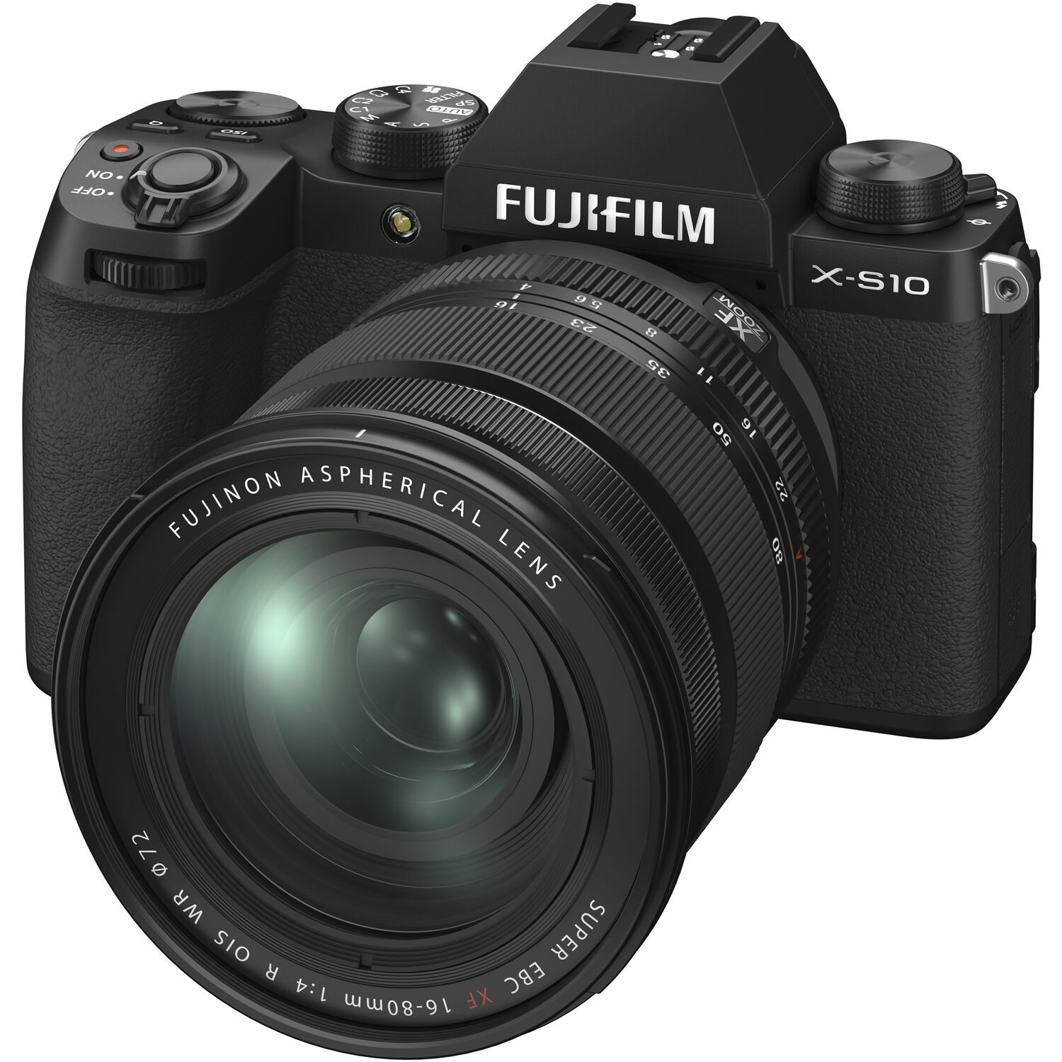 Fujifilm X-S10 Mirrorless Camera with 16-80mm F4 R OIS WR XF Lens Kit
