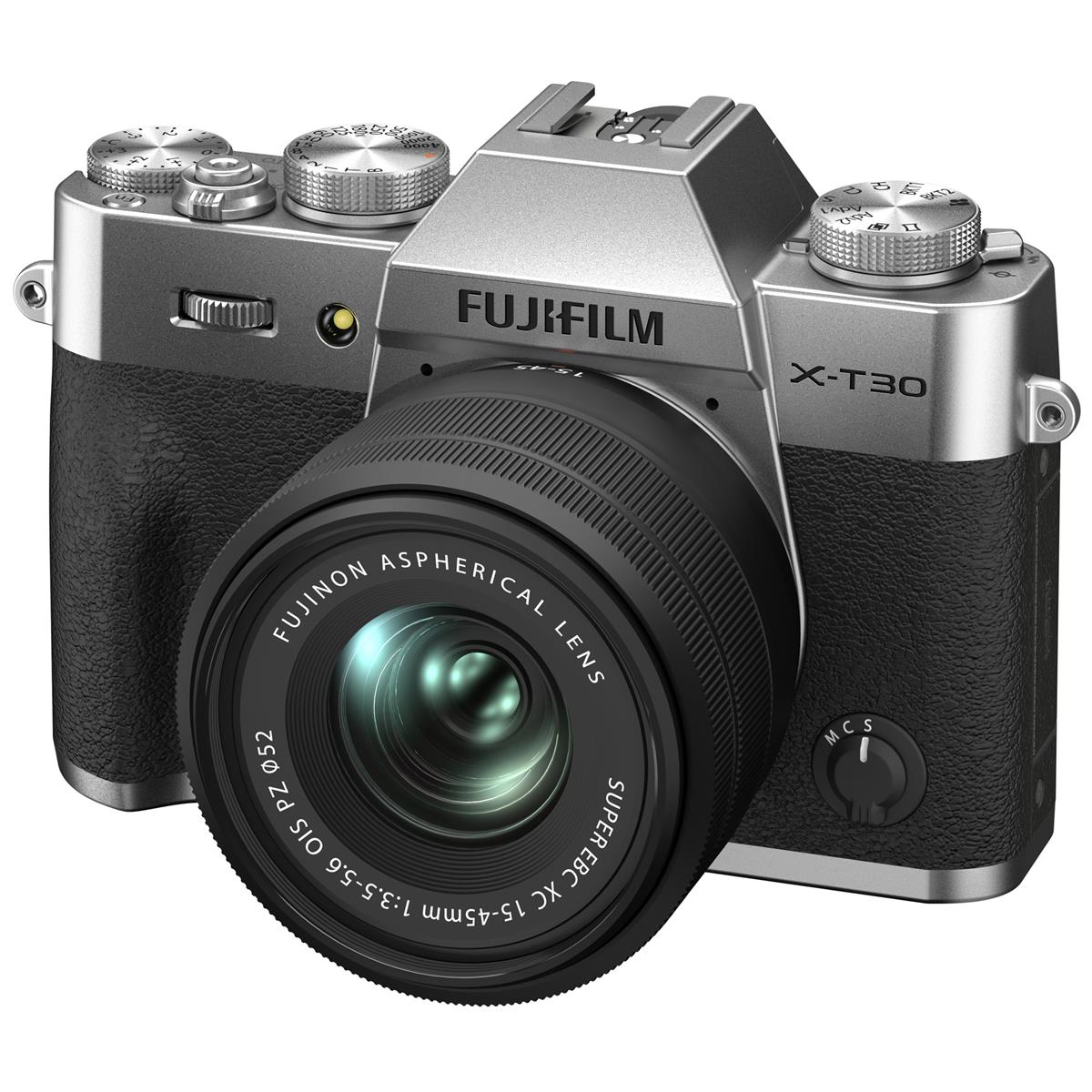 Fujifilm X-T30 II Mirrorless Camera Body with XC 15-45mm Lens Kit (Silver)