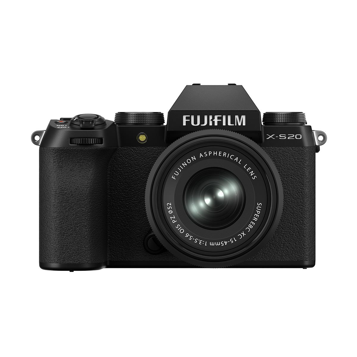 Fujifilm X-S20 Mirrorless Camera with XC 15-45mm F3.5-5.6 OIS PZ Lens Kit