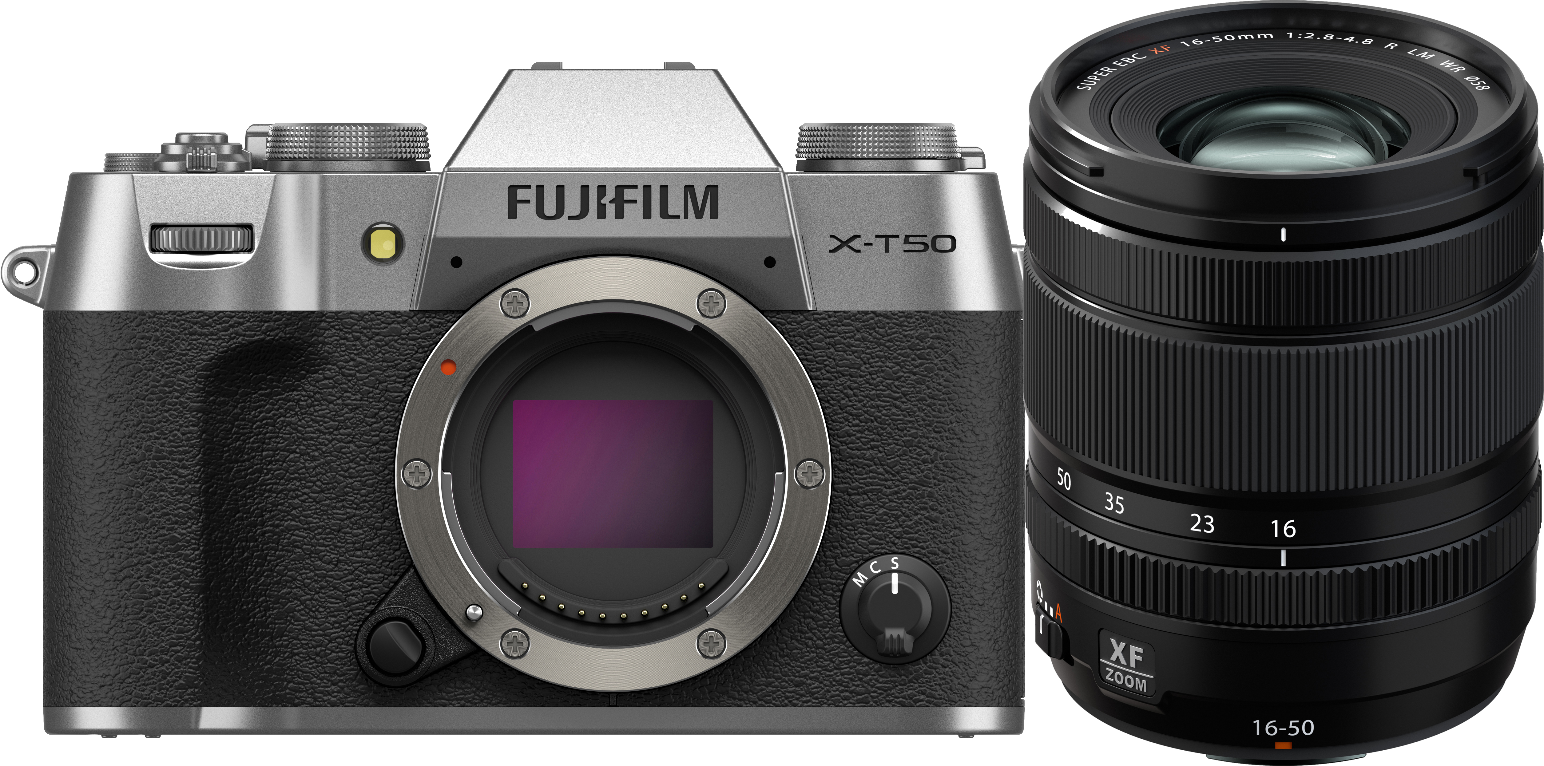 Fujifilm X-T50 Mirrorless Camera with XF 16-50mm f/2.8-4.8 Lens (Silver)
