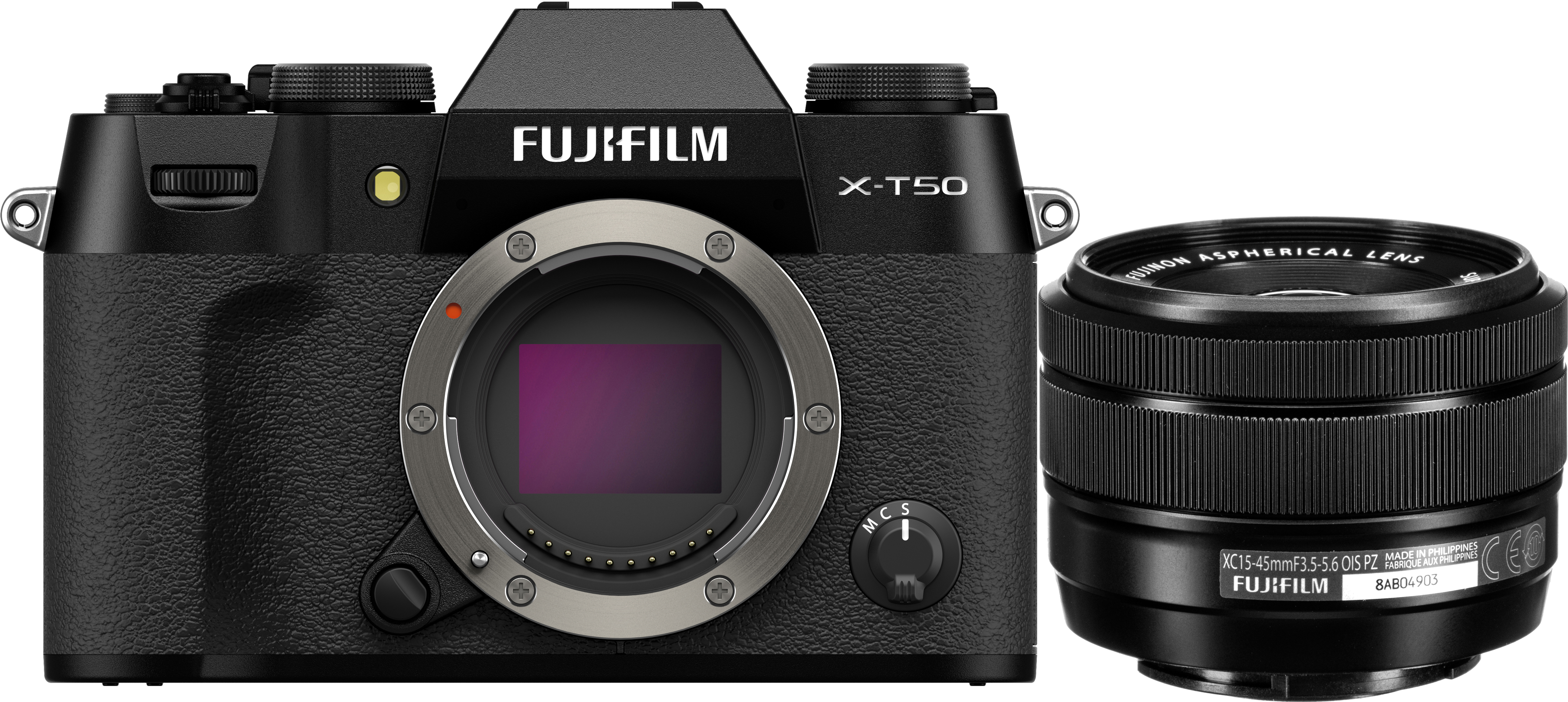 Fujifilm X-T50 Mirrorless Camera with 15-45mm f/3.5-5.6 Lens (Black)