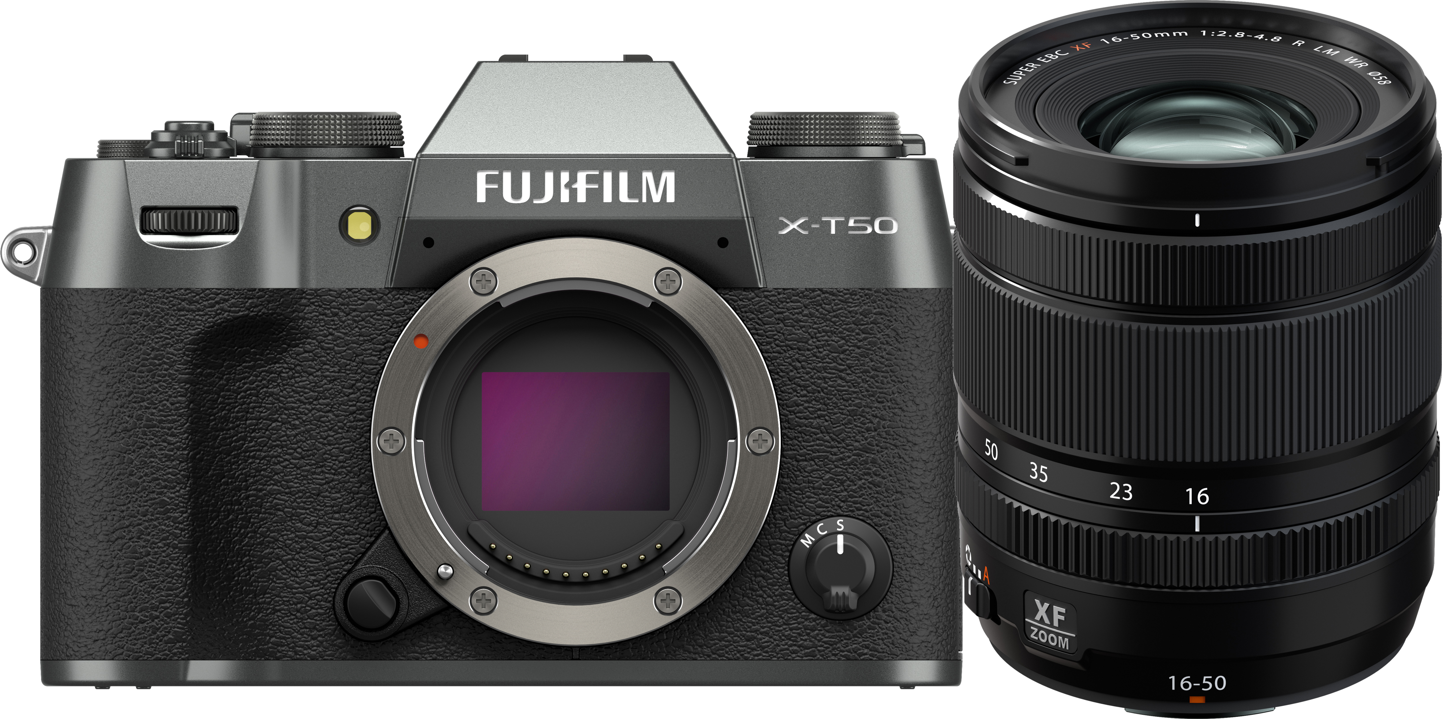 Fujifilm X-T50 Mirrorless Camera with XF 16-50mm f/2.8-4.8 Lens (Charcoal Silver)