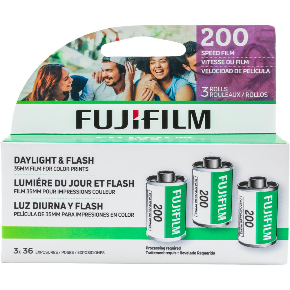 Fujifilm 200-36 (3Pk) Color Negative Film -  35mm, 36 exposures, 3 pack