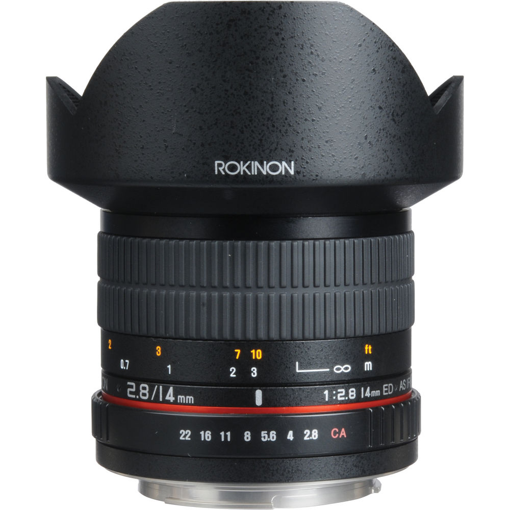Rokinon 14mm F2.8 Aspherical Super Wide  Angle Lens for Canon EF Mount