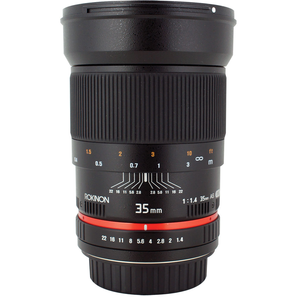 Rokinon 35mm F1.4 Aspherical Wide Angle  Lens for Nikon-AE