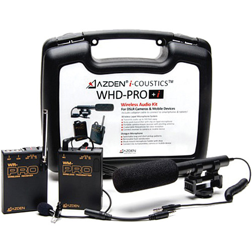 Azden WHD-PRO+i VHF Wireless Lavalier  Microphone System with Shotgun Mic
