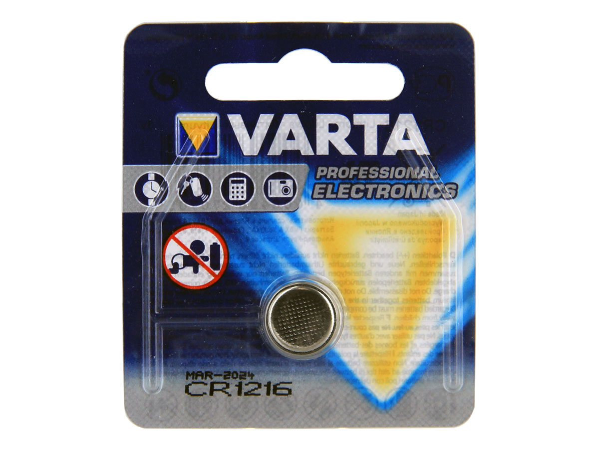 VARTA 2021 CR1216 3V BATTERY