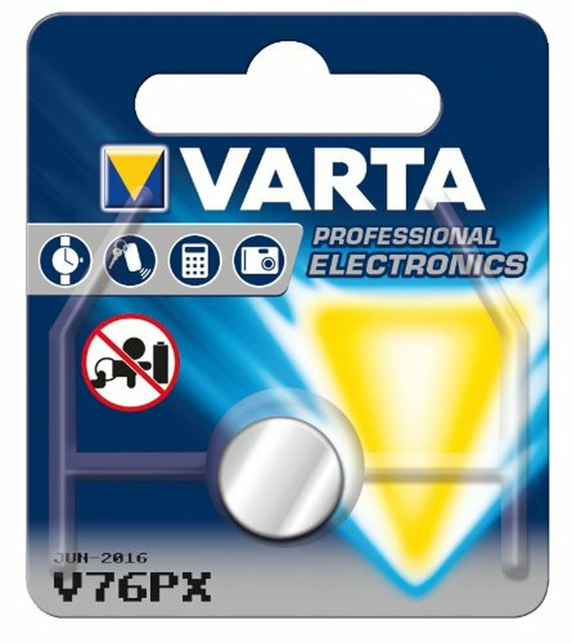 Varta 1958 V76PX Photo Battery Silver  1.5 Volt)